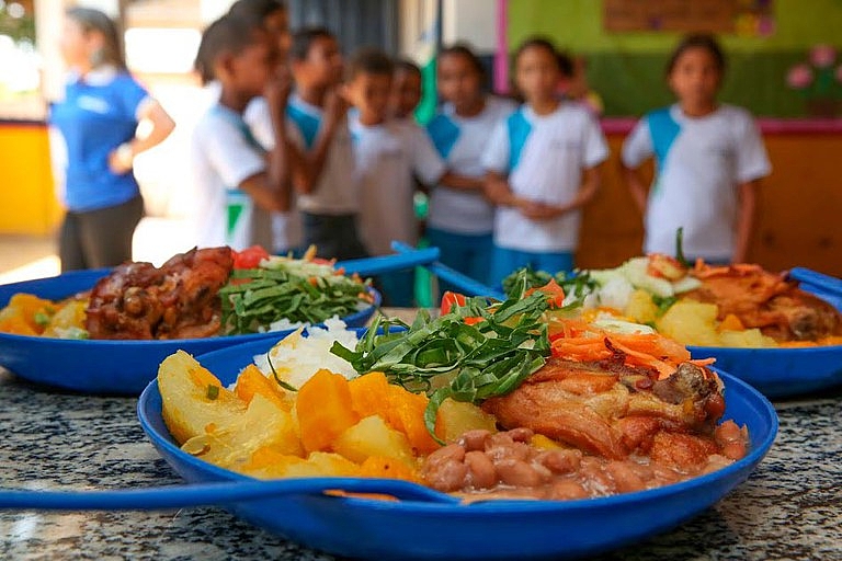 O PNAE garante a alimentação dos estudantes da rede pública de ensino através do acesso à educação - Agência Brasil