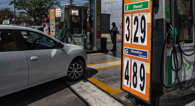 Em São Paulo, o valor do etanol equivale ao limite de 70% do preço da gasolina EDU GARCIA/R7