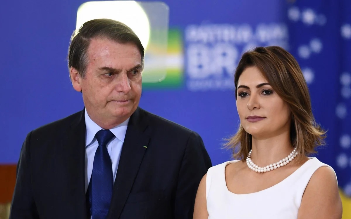 Jair Bolsonaro e Michelle - Foto: Evaristo Sa | AFP