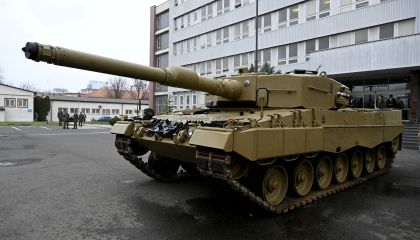 Tanque Leopard alemão 19/12/2022. REUTERS/Radovan Stoklasa/File Photo