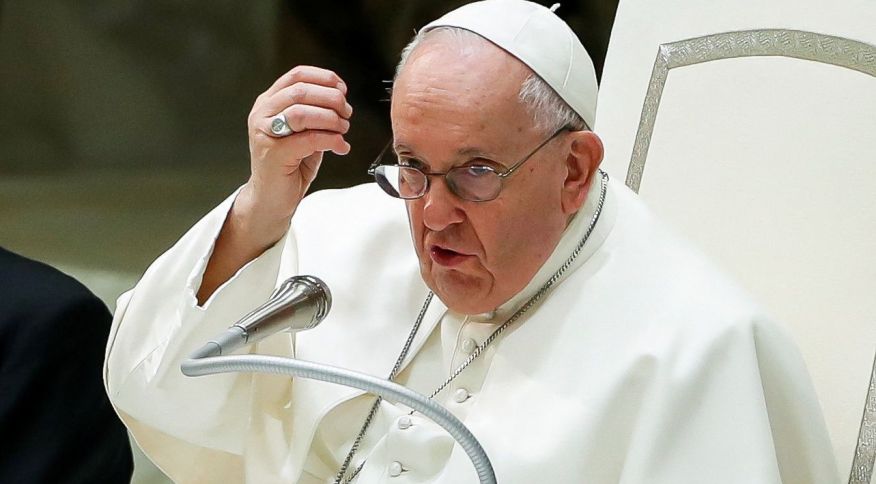 Papa Francisco durante audiência geral semanal no Vaticano 22/02/2023 REUTERS/Remo Casilli