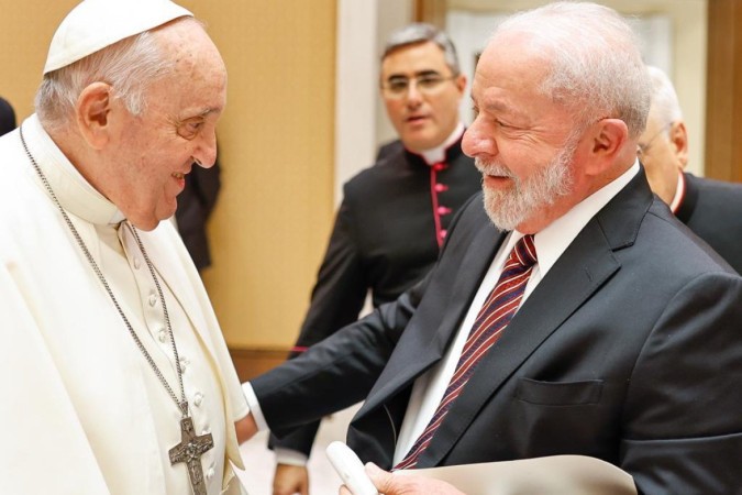 Lula encontrou-se com papa Francisco e falaram sobre fim da guerra na Ucrânia - (crédito: Ricardo Stuckert/PR )
