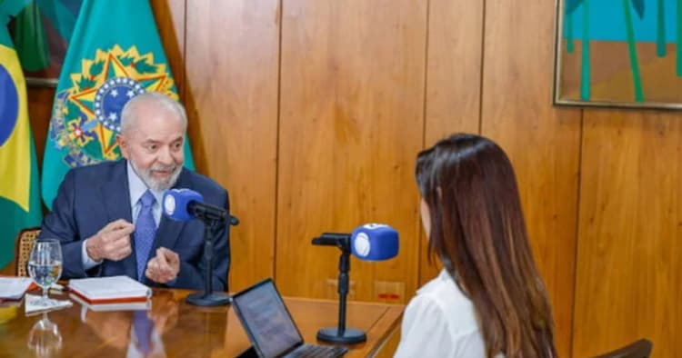 Lula durante entrevista ao Jornal da Record | Foto: Ricardo Stuckert / PR