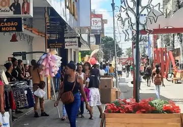 Rua Sales Barbosa, centro de Feira de Santana | Foto: Ney Silva/Acorda Cidade