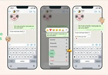 O WhatsApp agora deixa você editar suas mensagens já enviadas (Imagem: Divulgação/WhatsApp)