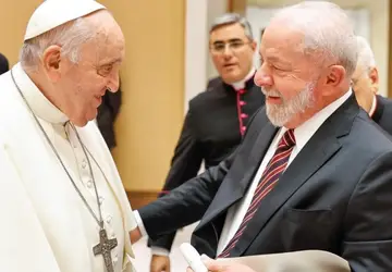 Lula encontrou-se com papa Francisco e falaram sobre fim da guerra na Ucrânia - (crédito: Ricardo Stuckert/PR )