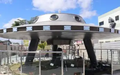 Morro do Chapéu: Praça com disco voador de 40 toneladas é inaugurada nesta sexta-feira