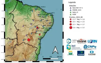 Bahia registra 20 tremores de terra de baixa intensidade em setembro