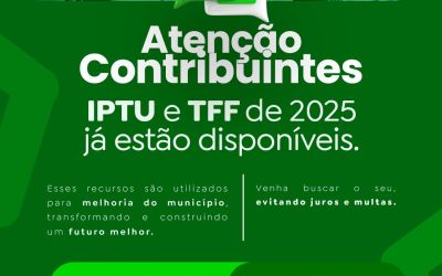 Prefeitura de Conceição do Jacuípe anuncia novo Calendário Fiscal para 2025 com descontos para pagamentos antecipados 